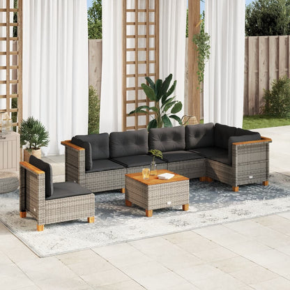 Sofasæt Til Haven 7 Dele Med Hynder Polyrattan - Variant 3261876