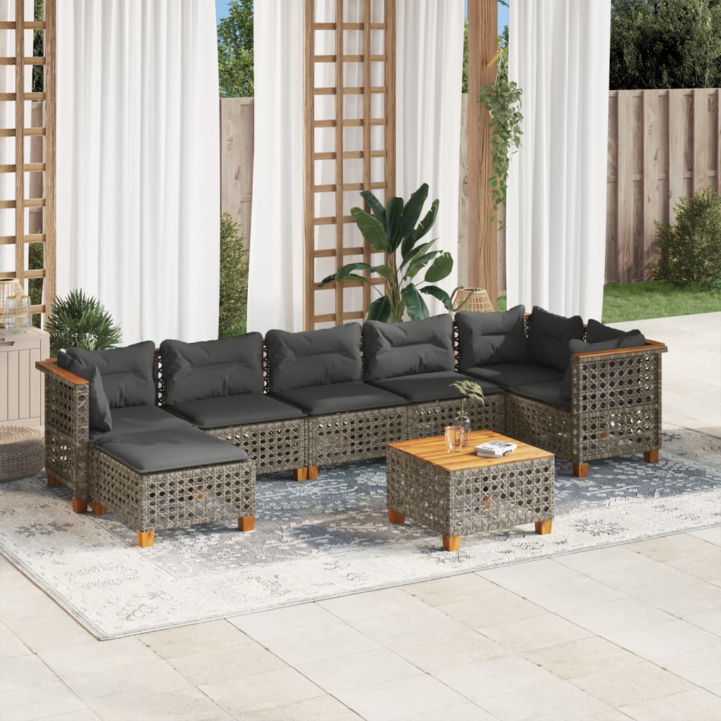 Sofasæt Til Haven 8 Dele Med Hynder Polyrattan - Variant 3261933