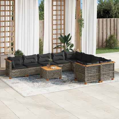 Sofasæt Til Haven 10 Dele Med Hynder Polyrattan - Variant 3262011