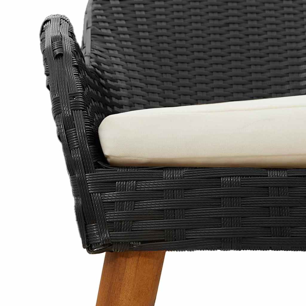 Have Spisebordssæt Med Pude 3 Dele Polyrattan - Billede 10
