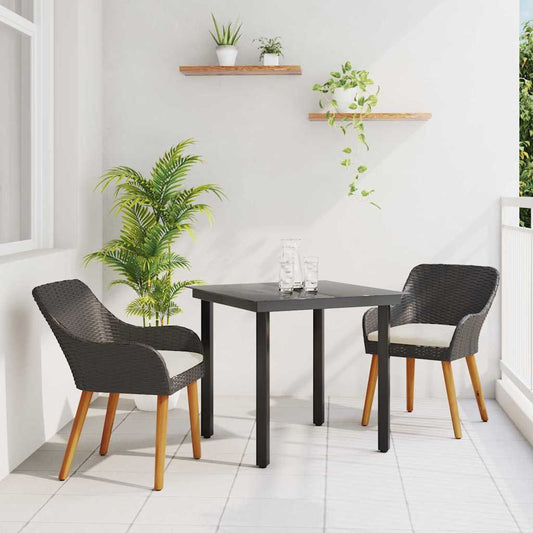 Have Spisebordssæt Med Pude 3 Dele Polyrattan - Hovedbillede