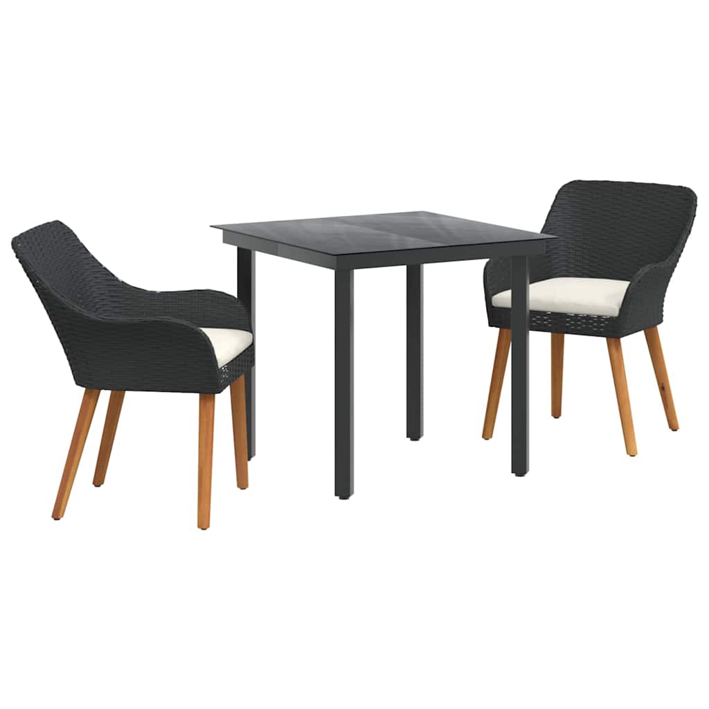 Have Spisebordssæt Med Pude 3 Dele Polyrattan - Billede 2