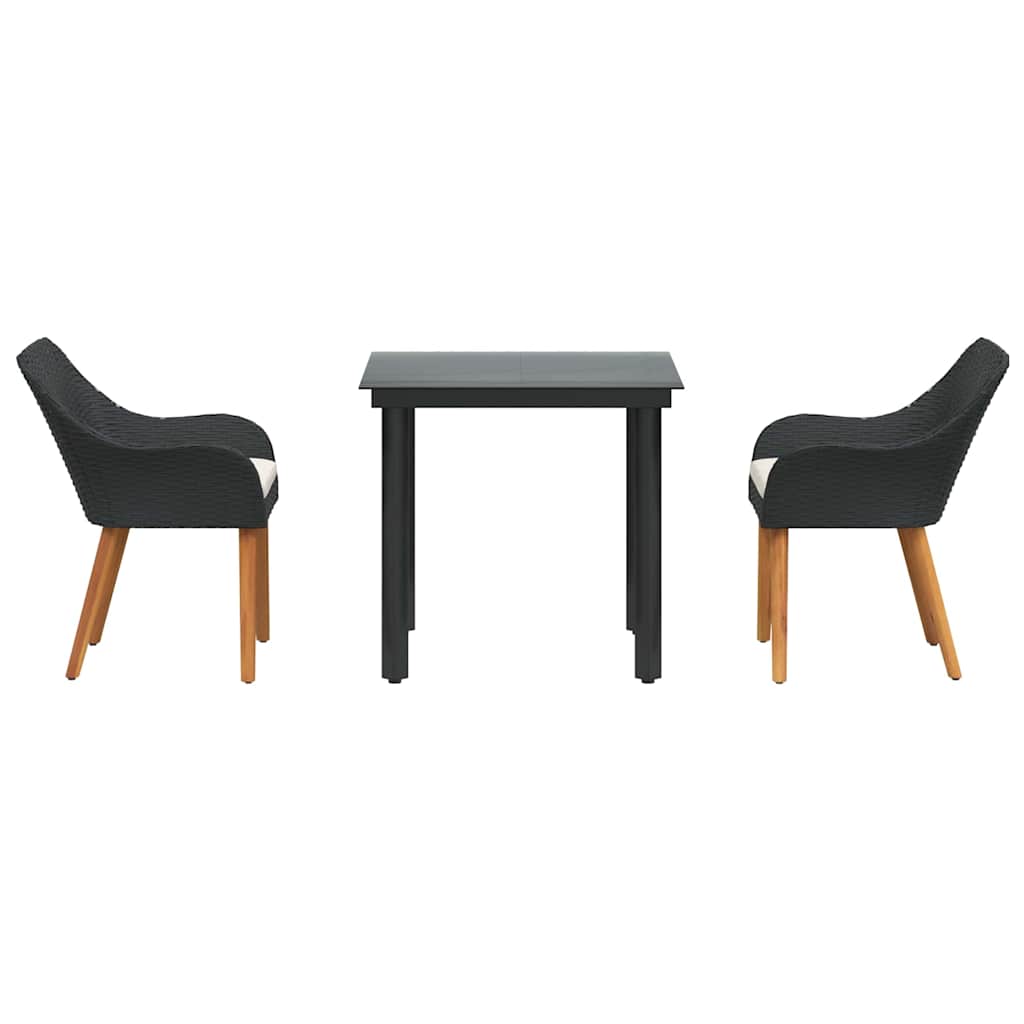 Have Spisebordssæt Med Pude 3 Dele Polyrattan - Billede 7