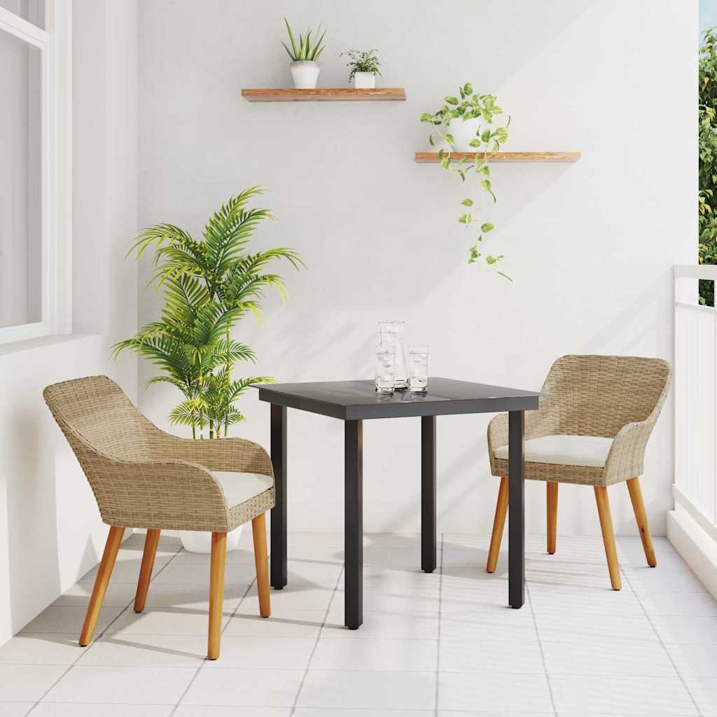 Have Spisebordssæt Med Pude 3 Dele Polyrattan