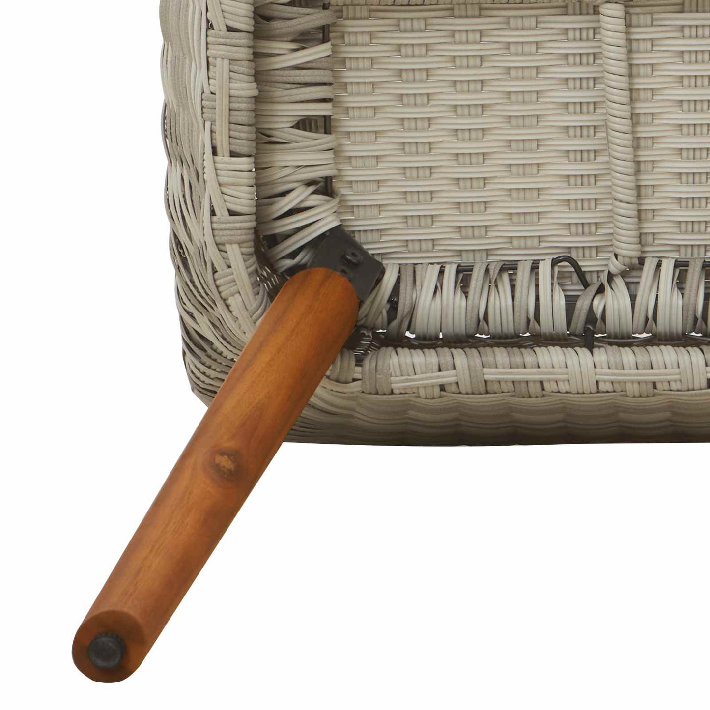 Have Spisebordssæt Med Pude 3 Dele Lysegrå Polyrattan - Billede 9