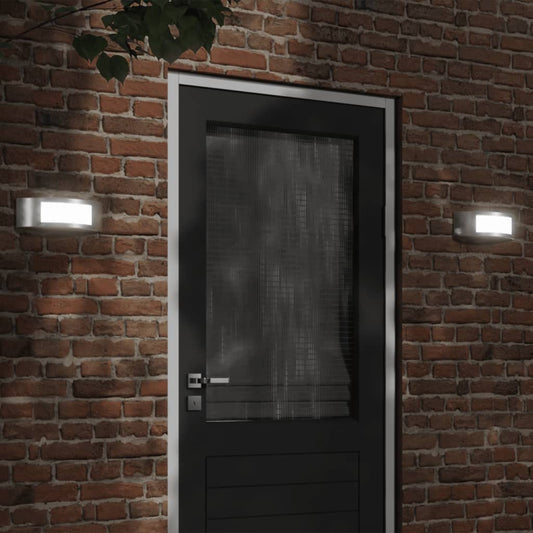 Udendørs Væglamper 2 Stk. Rustfrit Stål Farvet