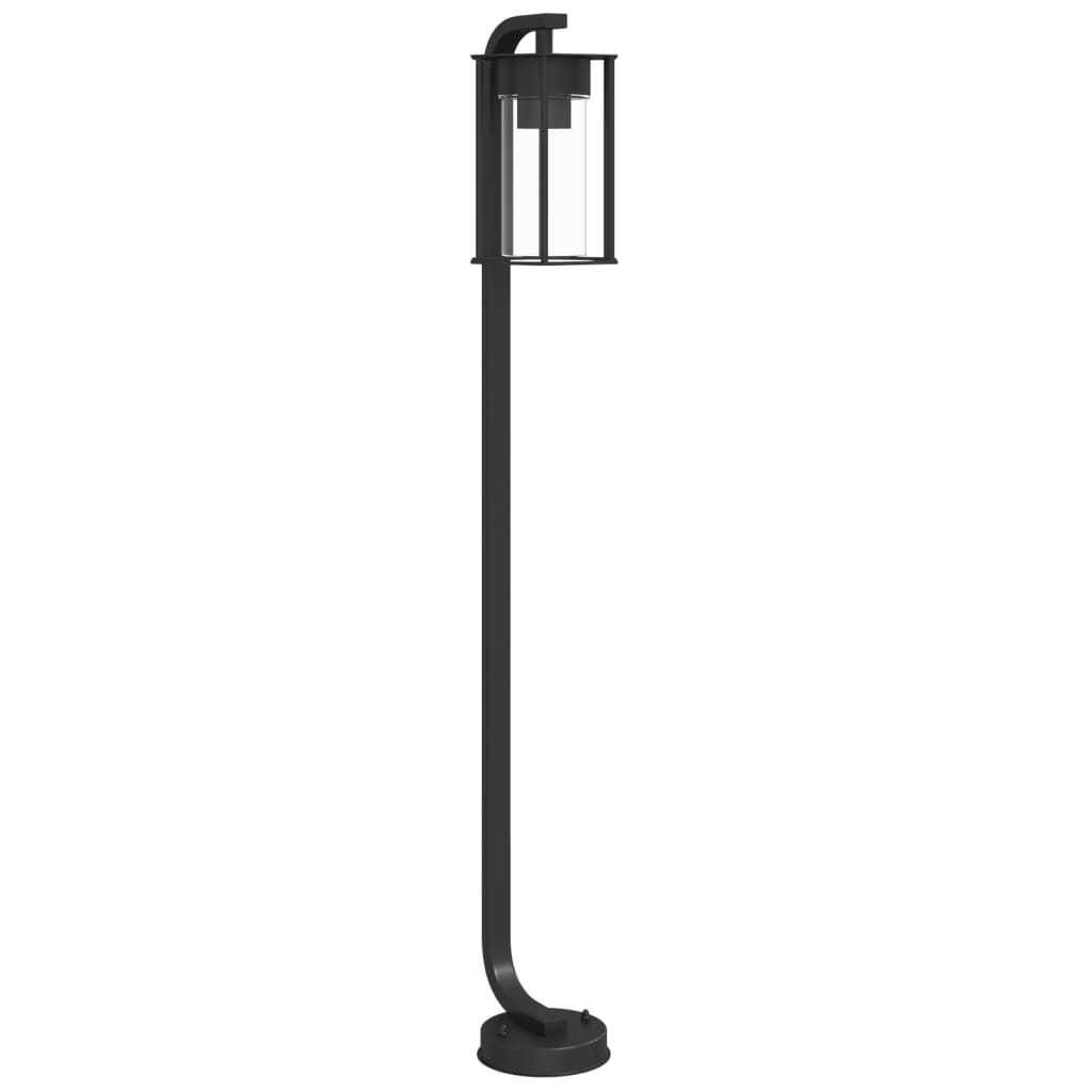 Udendørs Standerlampe Rustfrit Stål Sort