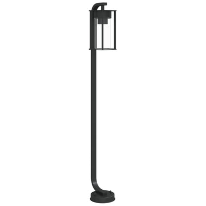 Udendørs Standerlampe Rustfrit Stål Sort