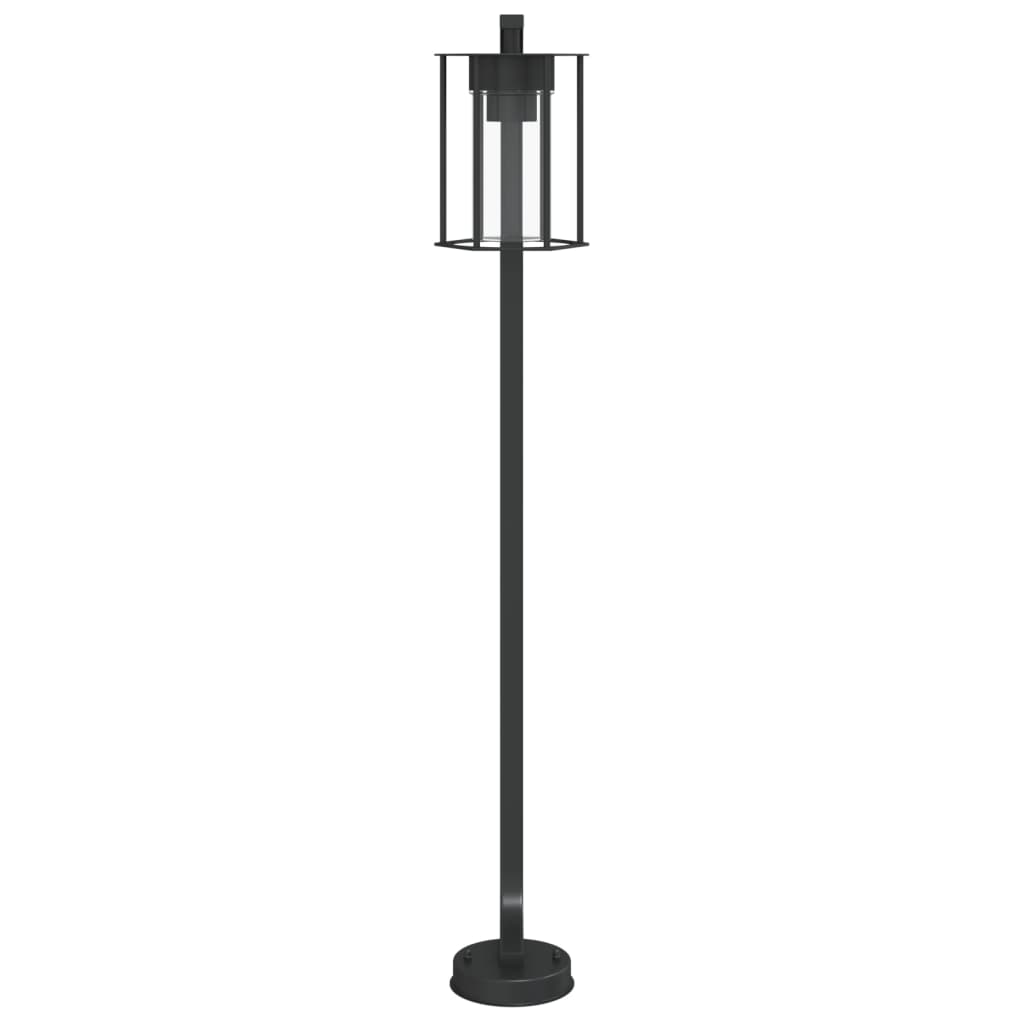 Udendørs Standerlampe Rustfrit Stål Sort