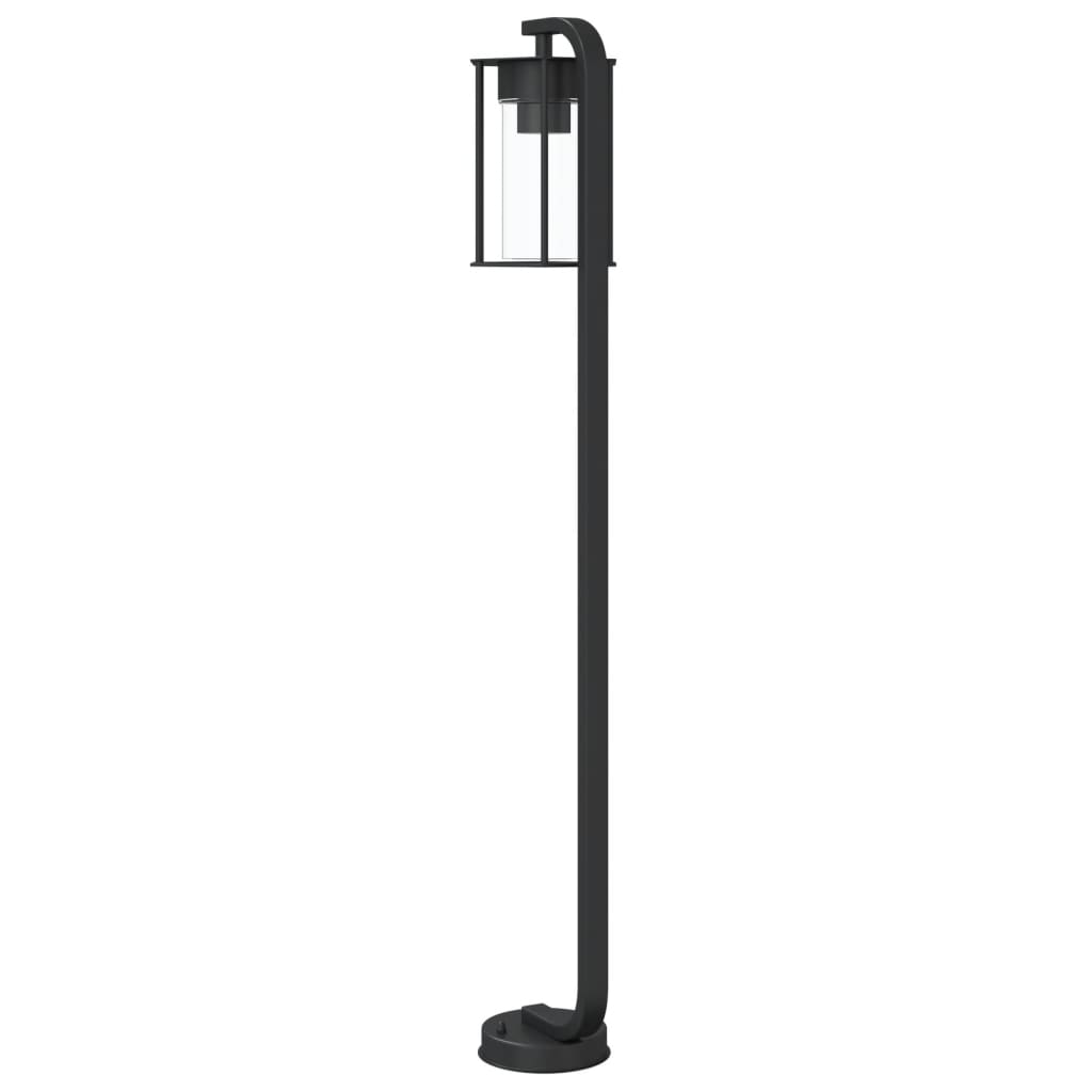 Udendørs Standerlampe Rustfrit Stål Sort