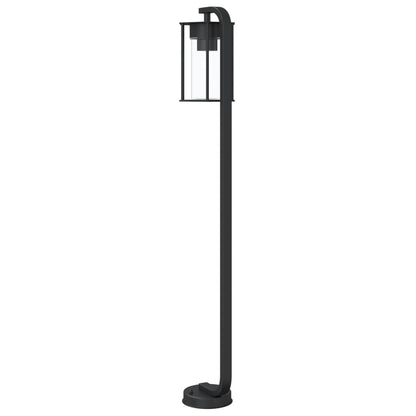Udendørs Standerlampe Rustfrit Stål Sort