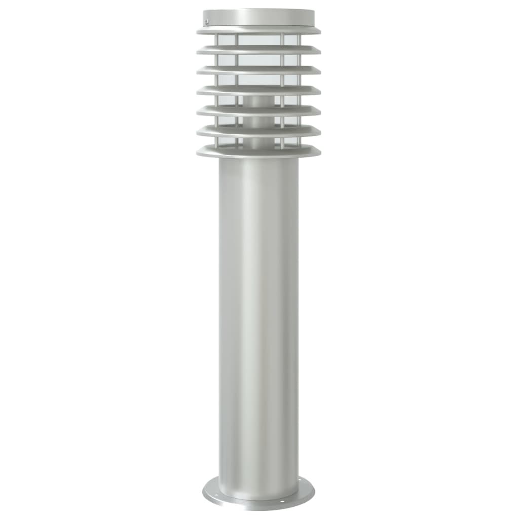 Udendørs Standerlampe Med Sensor 60 Cm Rustfrit Stål Sølvfarvet - Billede 6