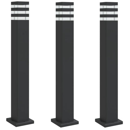 Udendørs Standerlamper Aluminium Sort - Billede 2