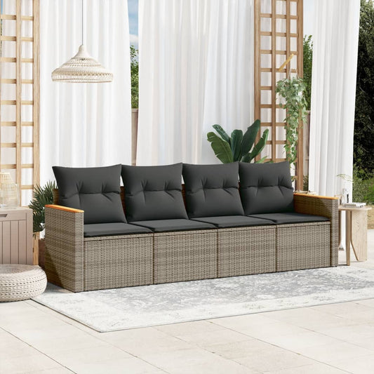 Sofasæt Til Haven 4 Dele Med Hynder Polyrattan