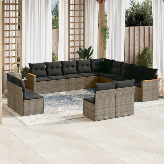 Sofasæt Til Haven 13 Dele Med Hynder Polyrattan