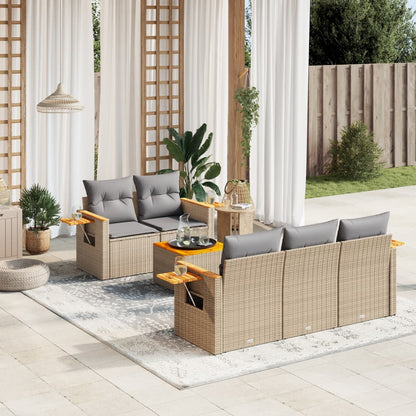 Sofasæt Til Haven 6 Dele Med Hynder Polyrattan - Variant 3259028