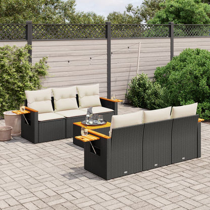Sofasæt Til Haven 7 Dele Med Hynder Polyrattan - Variant 3259032