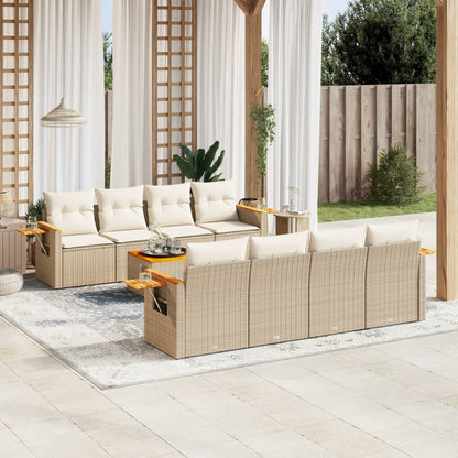 Sofasæt Til Haven 9 Dele Med Hynder Polyrattan - Hovedbillede