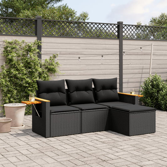 Sofasæt Til Haven 4 Dele Med Hynder Polyrattan
