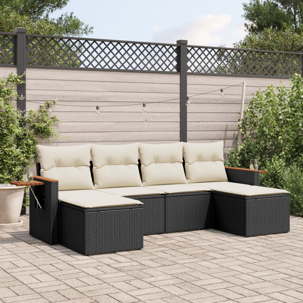Sofasæt Til Haven 6 Dele Med Hynder Polyrattan - Variant 3259459