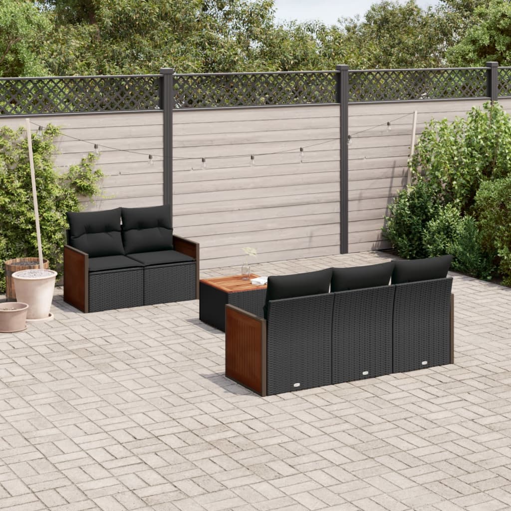 Sofasæt Til Haven 6 Dele Med Hynder Polyrattan - Variant 3259864