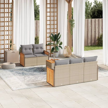 Sofasæt Til Haven 6 Dele Med Hynder Polyrattan - Variant 3259868