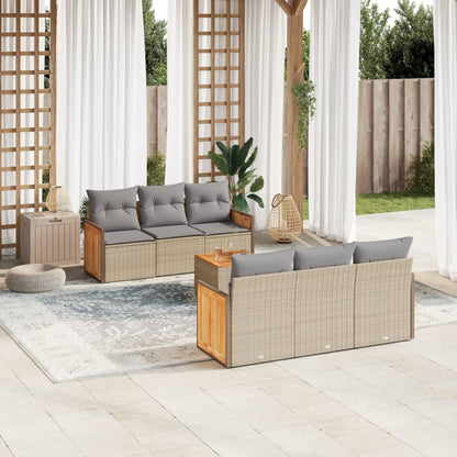 Sofasæt Til Haven 7 Dele Med Hynder Polyrattan - Variant 3259875