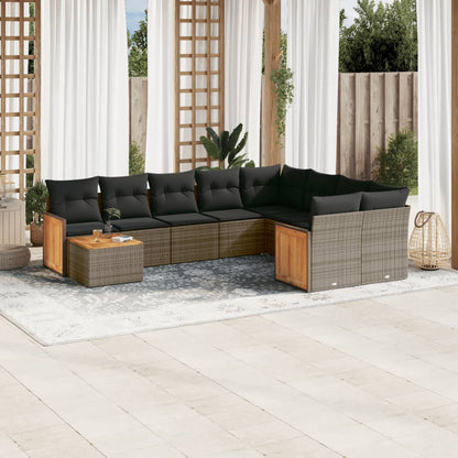 Sofasæt Til Haven 10 Dele Med Hynder Polyrattan - Variant 3260401