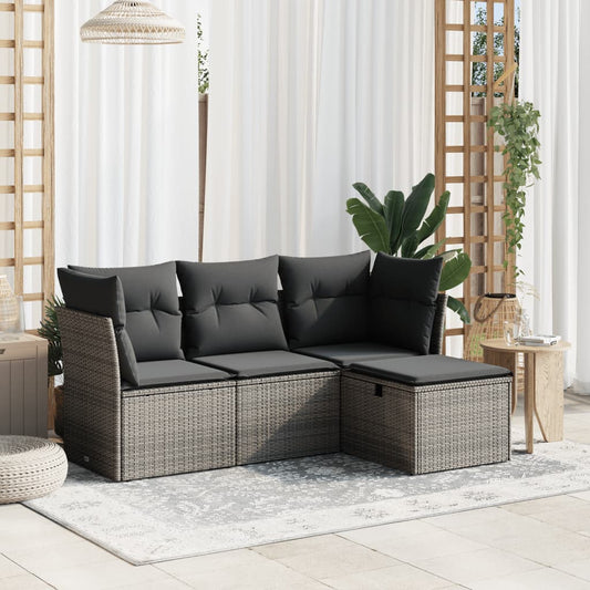 Sofasæt Til Haven 4 Dele Med Hynder Polyrattan