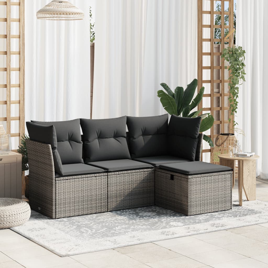 Sofasæt Til Haven 4 Dele Med Hynder Polyrattan - Variant 3263116