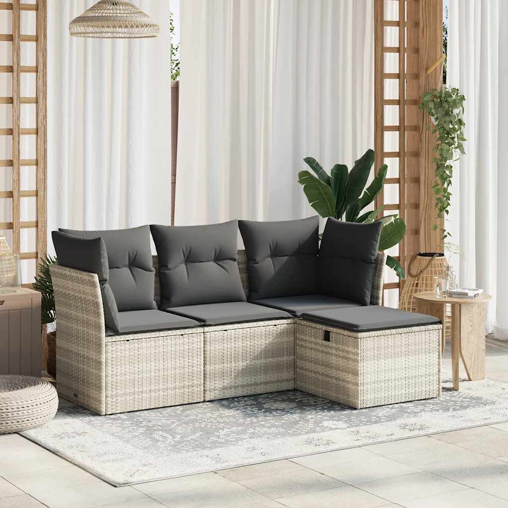 Sofasæt Til Haven 4 Dele Med Hynder Polyrattan - Variant 3263118