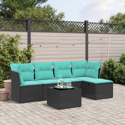 Sofasæt til Haven 5 Dele med Hynder Polyrattan Grå