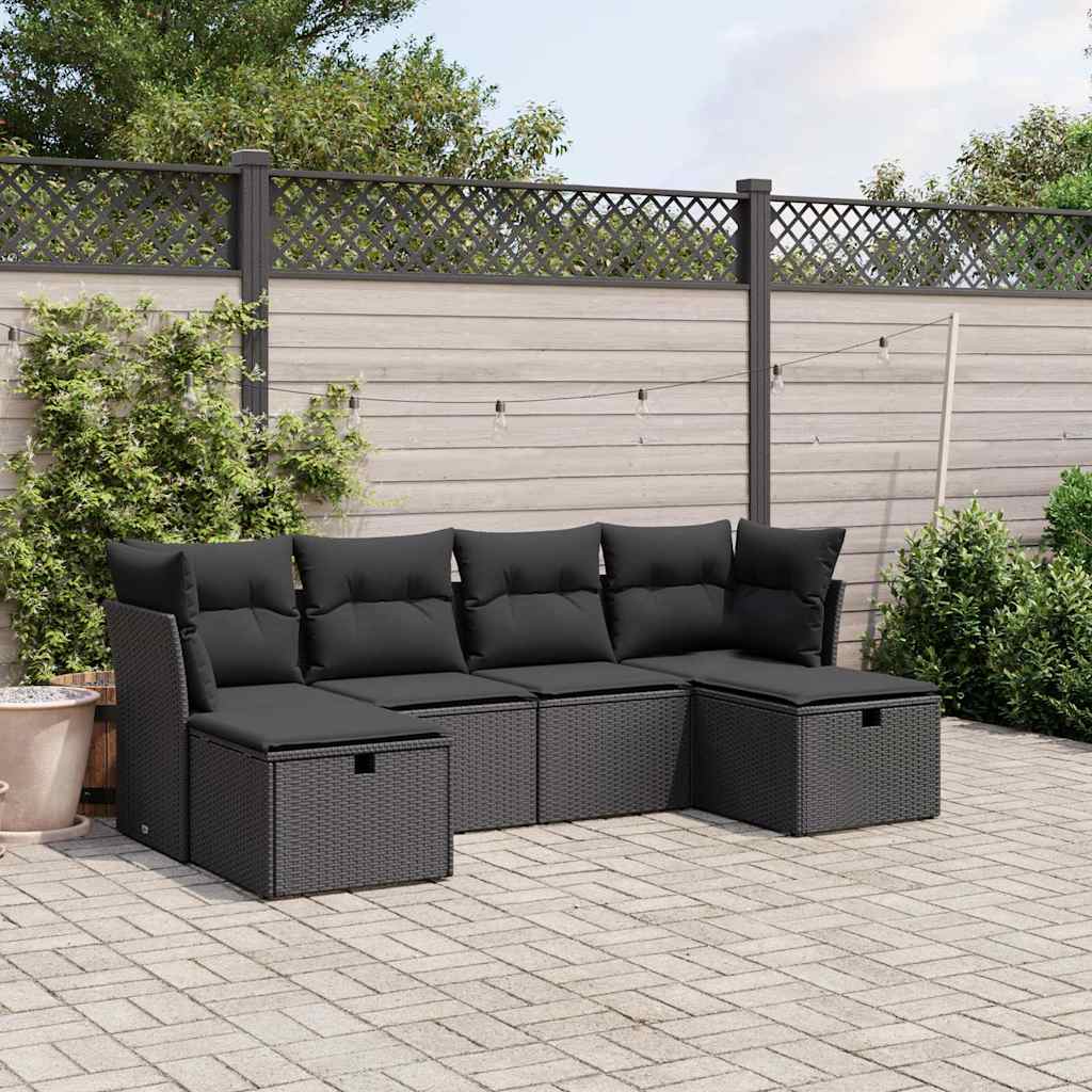 Sofasæt Til Haven 6 Dele Med Hynder Polyrattan - Variant 3263231
