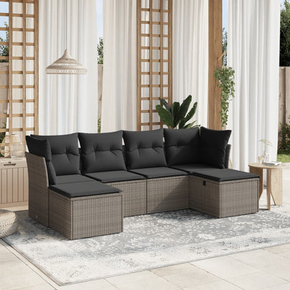 Sofasæt Til Haven 6 Dele Med Hynder Polyrattan - Variant 3263236