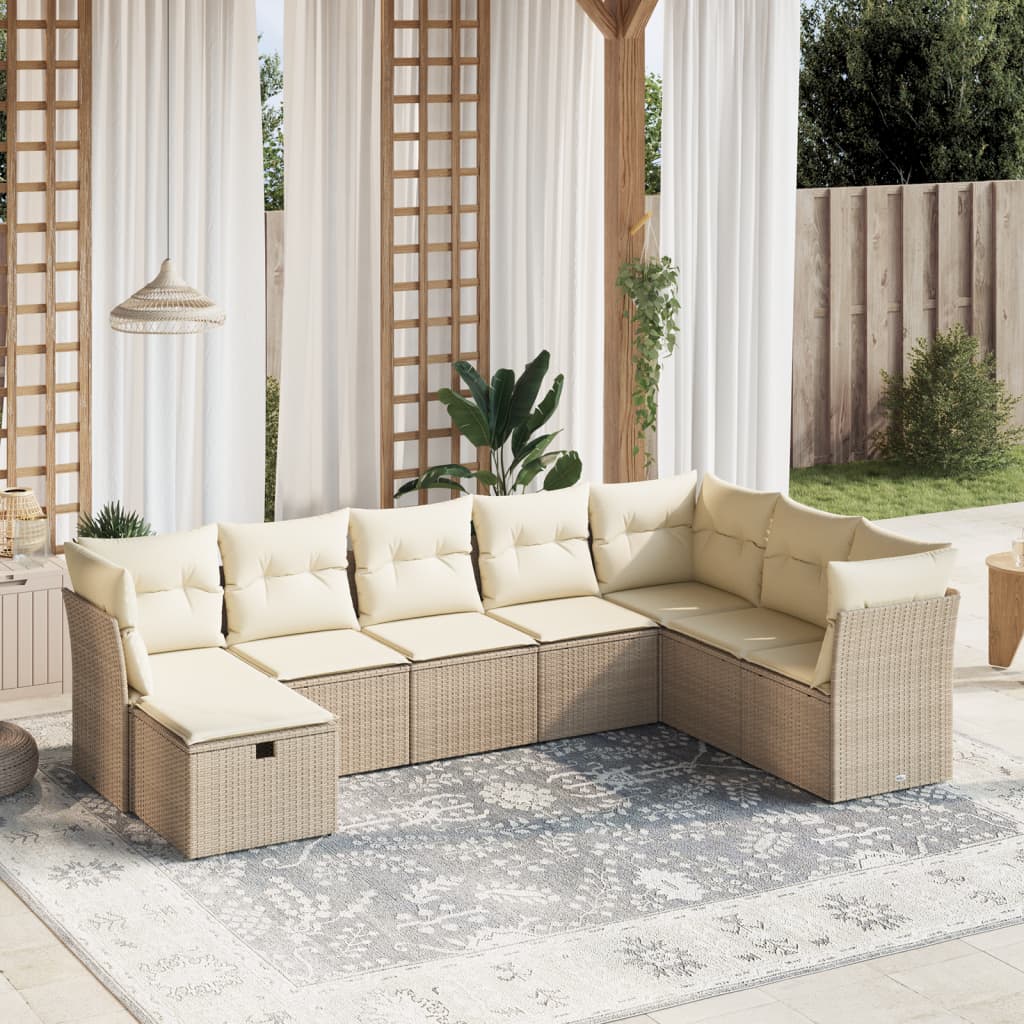 Sofasæt Til Haven 8 Dele Med Hynder Polyrattan - Variant 3263274