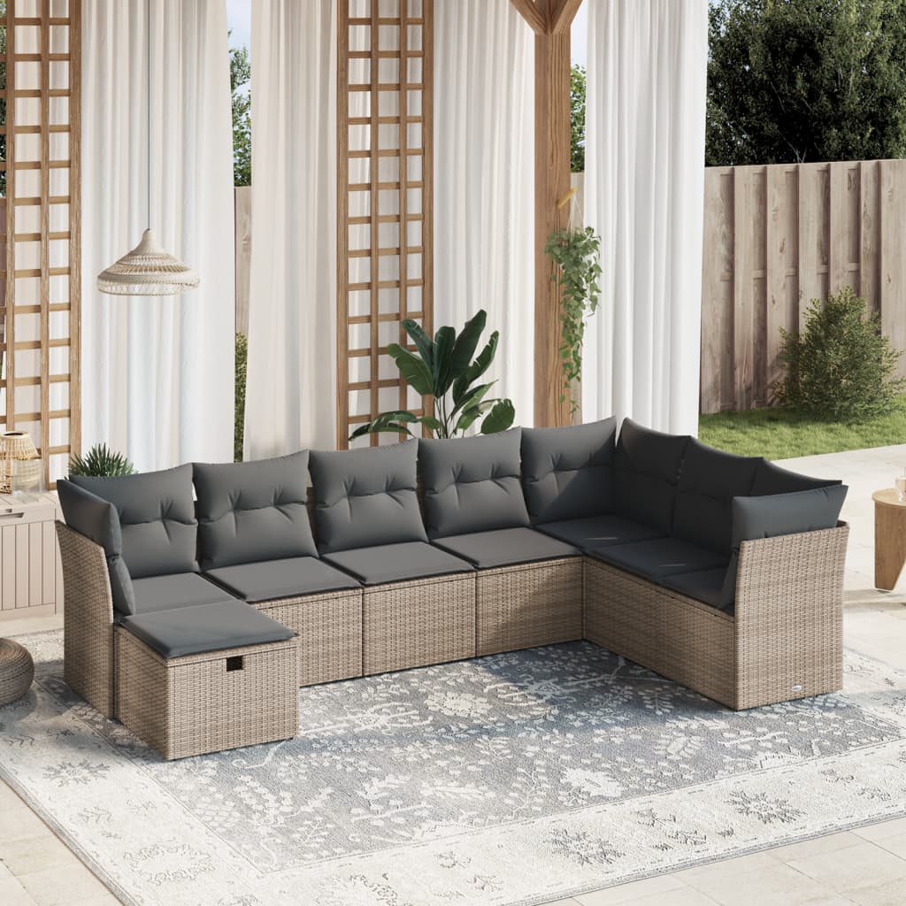 Sofasæt Til Haven 8 Dele Med Hynder Polyrattan - Variant 3263276