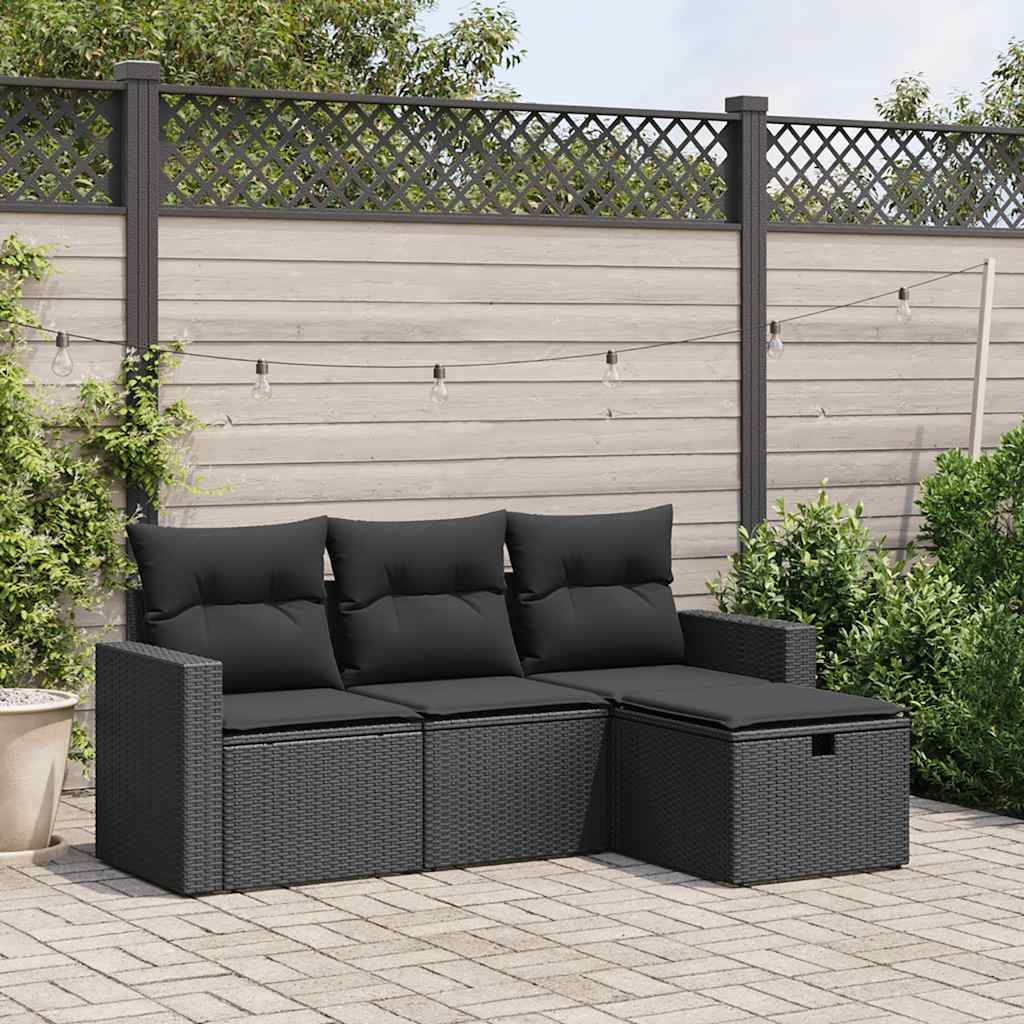Sofasæt Til Haven 4 Dele Med Hynder Polyrattan - Variant 3263441