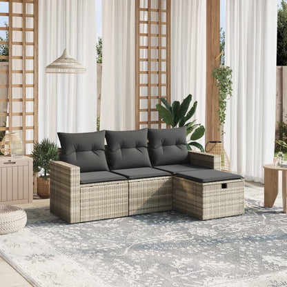 Sofasæt Til Haven 4 Dele Med Hynder Polyrattan - Variant 3263448