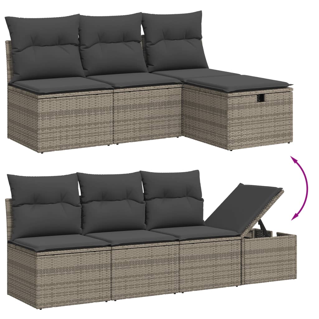 Sofasæt Til Haven 8 Dele Med Hynder Polyrattan - Billede 3