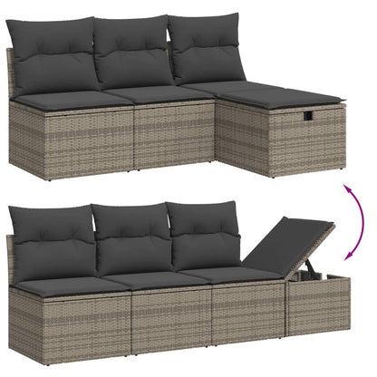 Sofasæt Til Haven 8 Dele Med Hynder Polyrattan - Billede 3