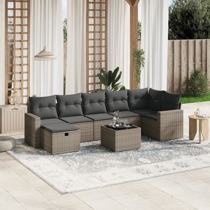 Sofasæt Til Haven 8 Dele Med Hynder Polyrattan - Hovedbillede