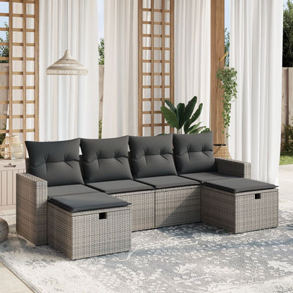 Sofasæt Til Haven 6 Dele Med Hynder Polyrattan - Variant 3263546