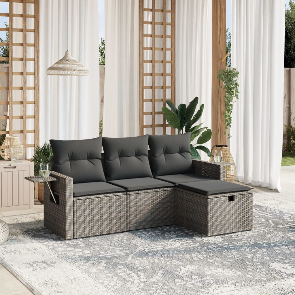 Sofasæt Til Haven 4 Dele Med Hynder Polyrattan - Variant 3263756
