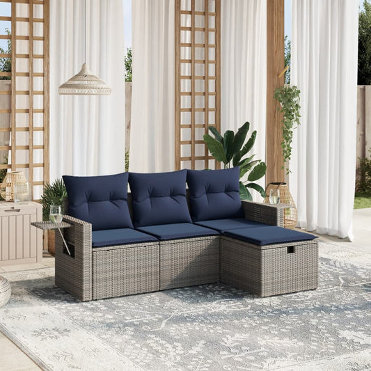 Sofasæt til Haven 4 Dele med Hynder Polyrattan - hovedbillede