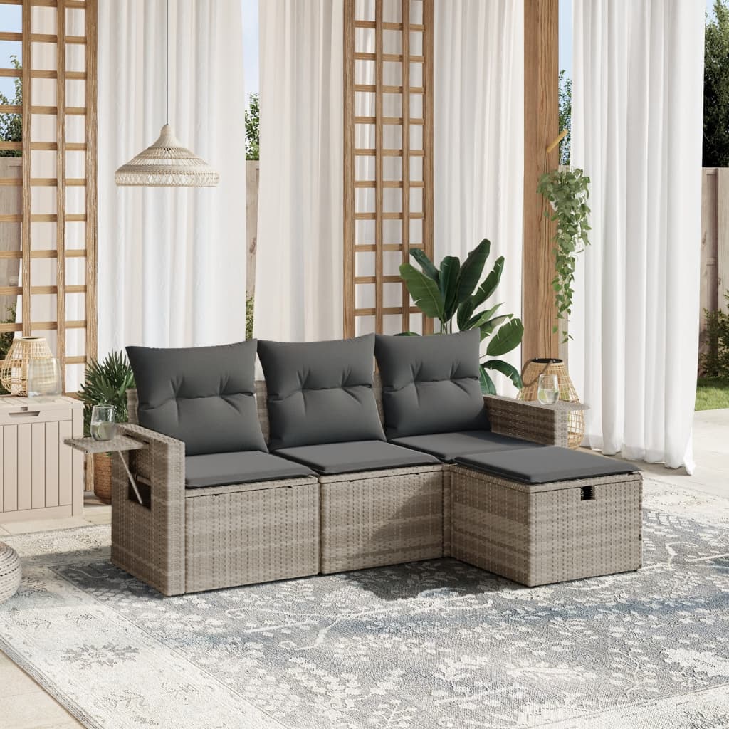 Sofasæt Til Haven 4 Dele Med Hynder Polyrattan - Variant 3263758