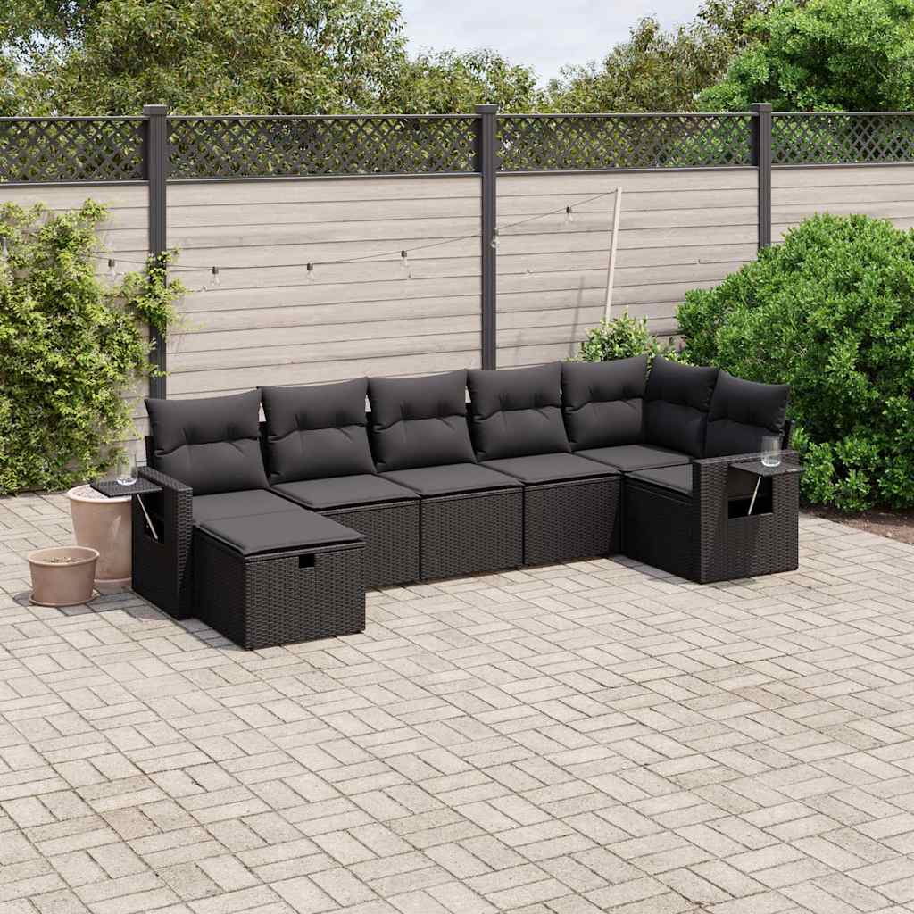 Sofasæt Til Haven 7 Dele Med Hynder Polyrattan - Variant 3263811