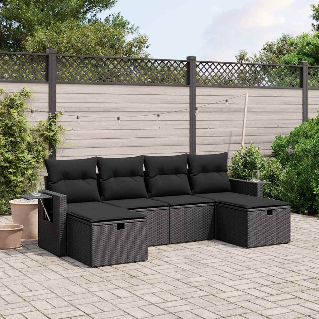 Sofasæt Til Haven 6 Dele Med Hynder Polyrattan - Variant 3263851