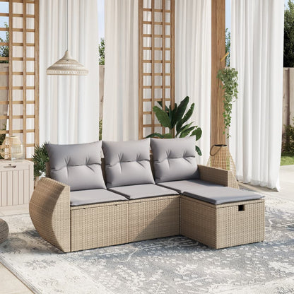 Sofasæt Til Haven 4 Dele Med Hynder Polyrattan - Variant 3264065