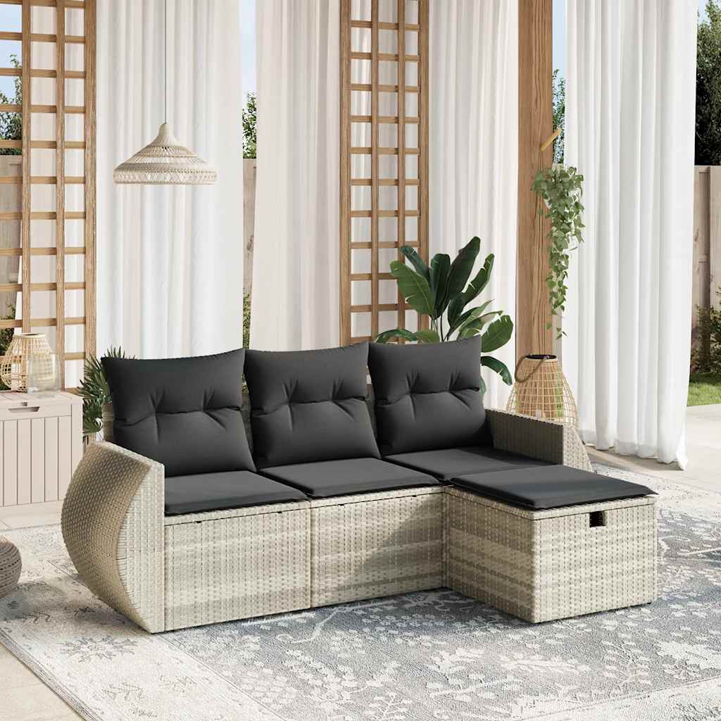 Sofasæt Til Haven 4 Dele Med Hynder Polyrattan - Variant 3264068