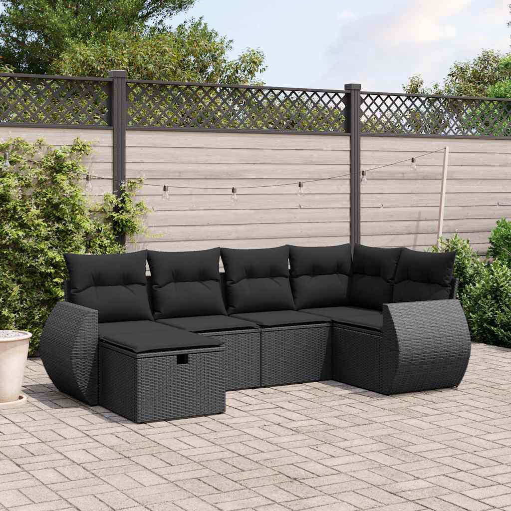 Sofasæt Til Haven 6 Dele Med Hynder Polyrattan - Variant 3264101